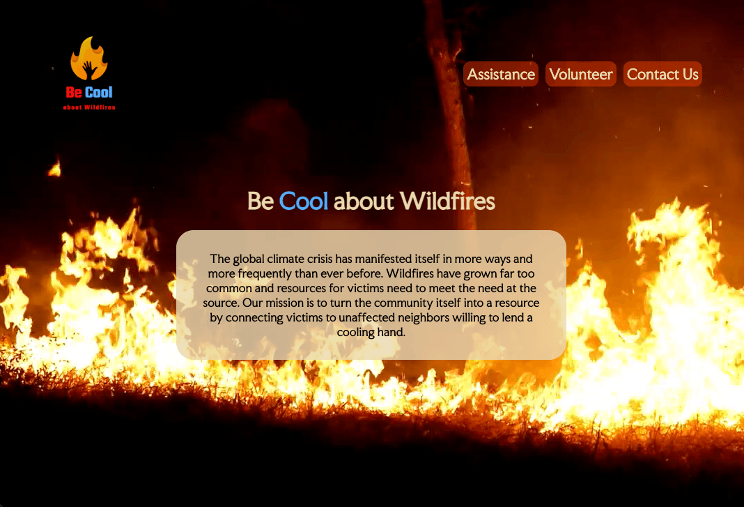 Be Cool About Wildfires Project screenshot